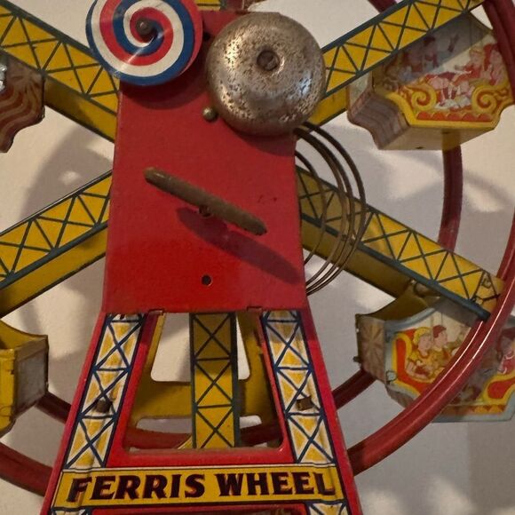 Antique Ferris Wheel Toy - Red, Yellow, Blue great condition rare - Picture 4 of 6